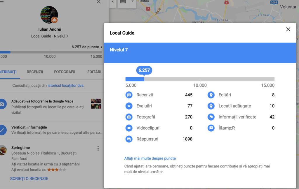 Google Maps User Ranking Level 7 Seven