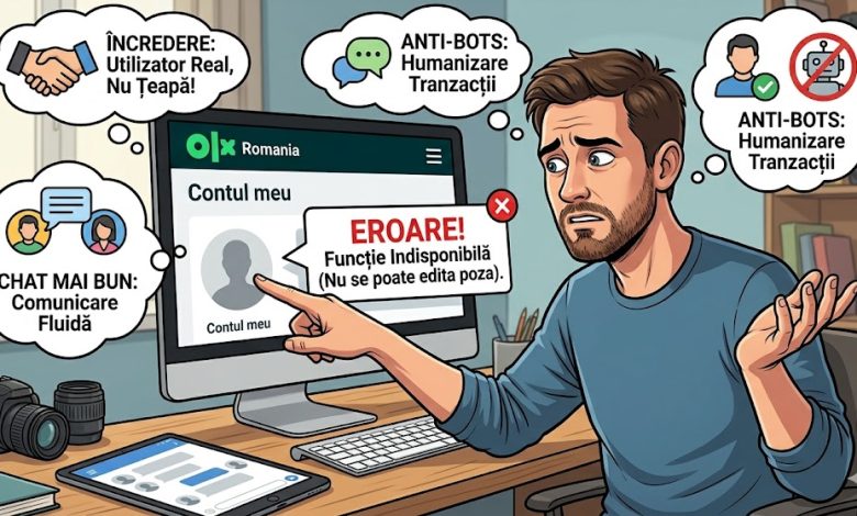 Photo of Incredibil! Pe OLX.ro nu îți poți adăuga sau modifica poza de profil!